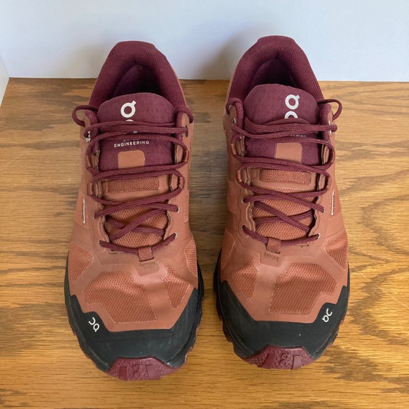 On Cloudventure Waterproof Trail Running Shoes Womens Size 8.5 Rust Orange Color - Picture 7 of 14